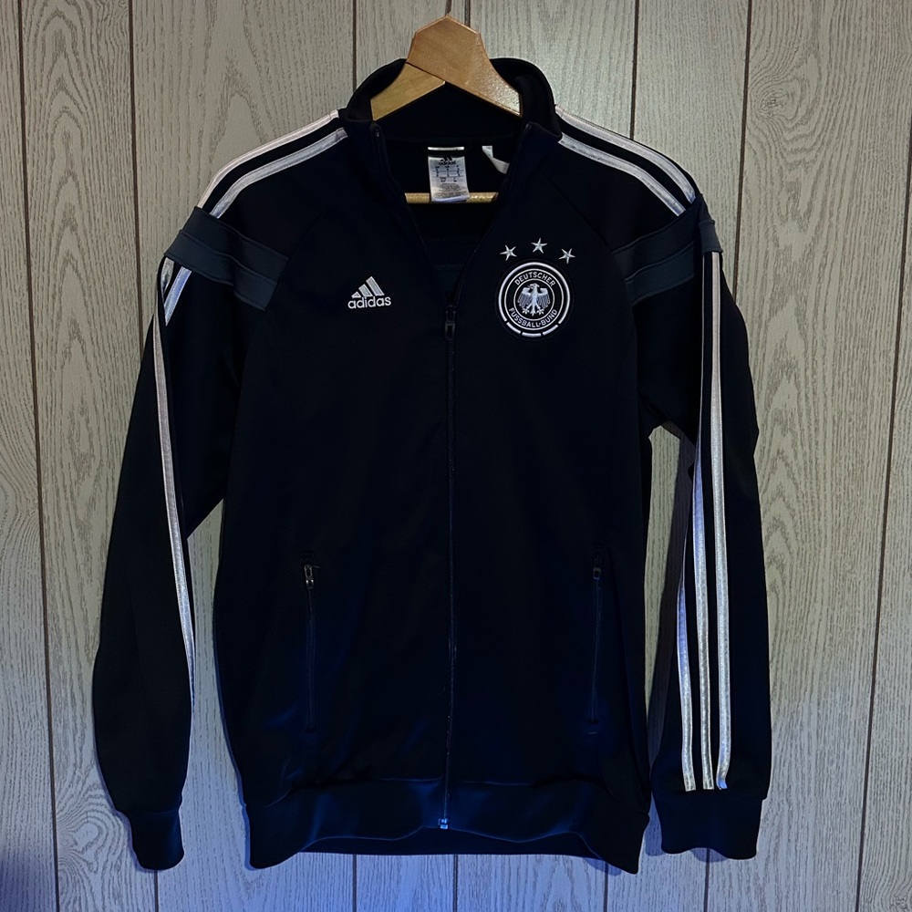 German National Team Adidas Black Track Jacket Men’s Small